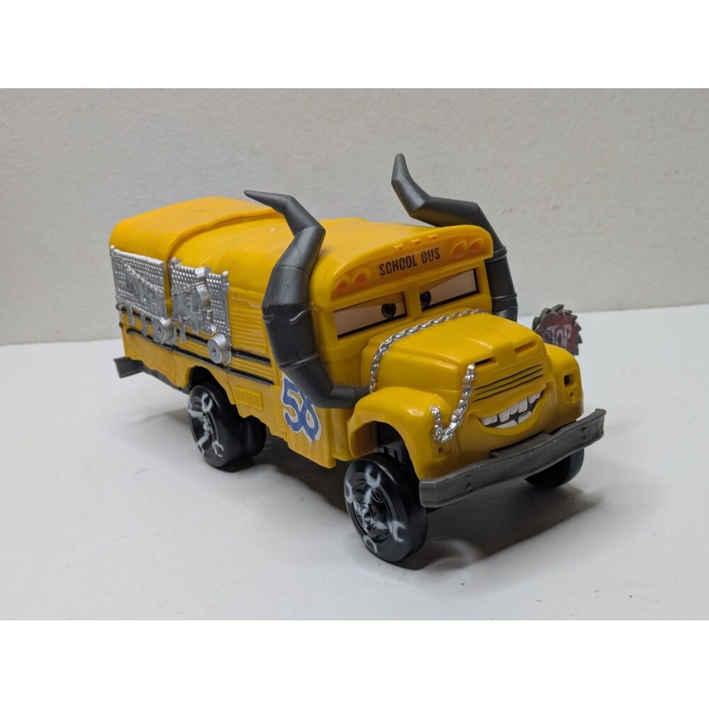 Disney Pixar Cars 3 Crunch & Crash MISS FRITTER School Bus